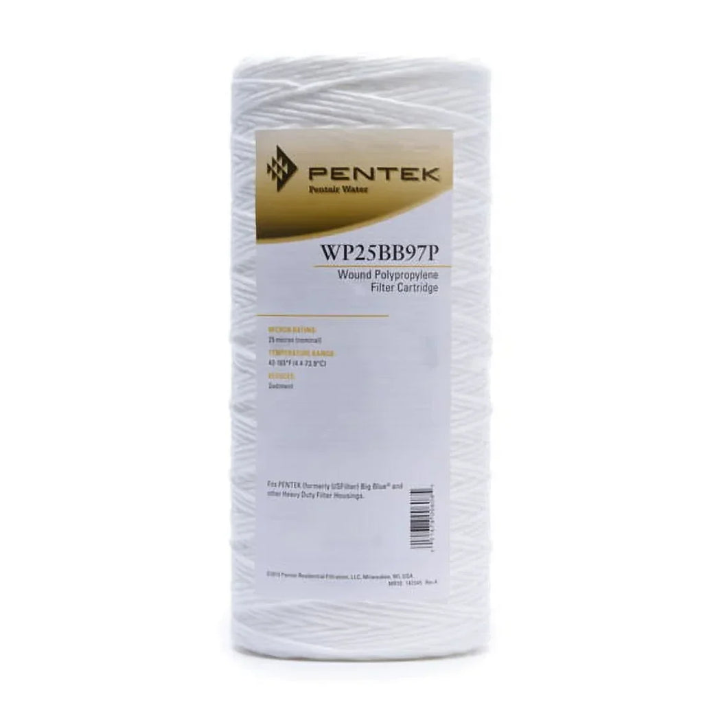 Pentek 355216-43 10 inch 25 Micron Poly String Wound Cart Filter