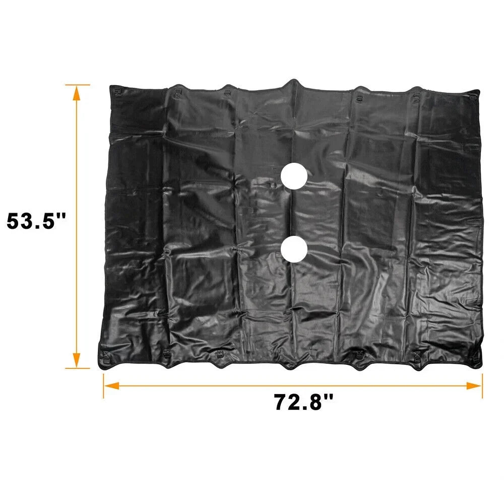 KingFurt Leather Top Sunshade Protection, Black, Jeep Wrangler JK/JKU 2007-2018, Durable & Easy to Install