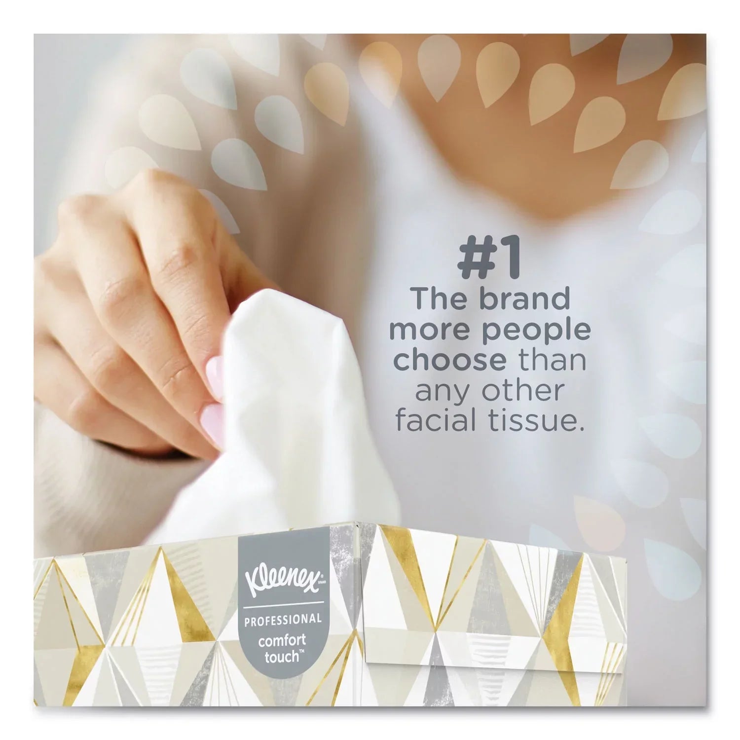 Kleenex® White Facial Tissue, 2-ply, 125 Sheets/box, 12 Boxes/carton