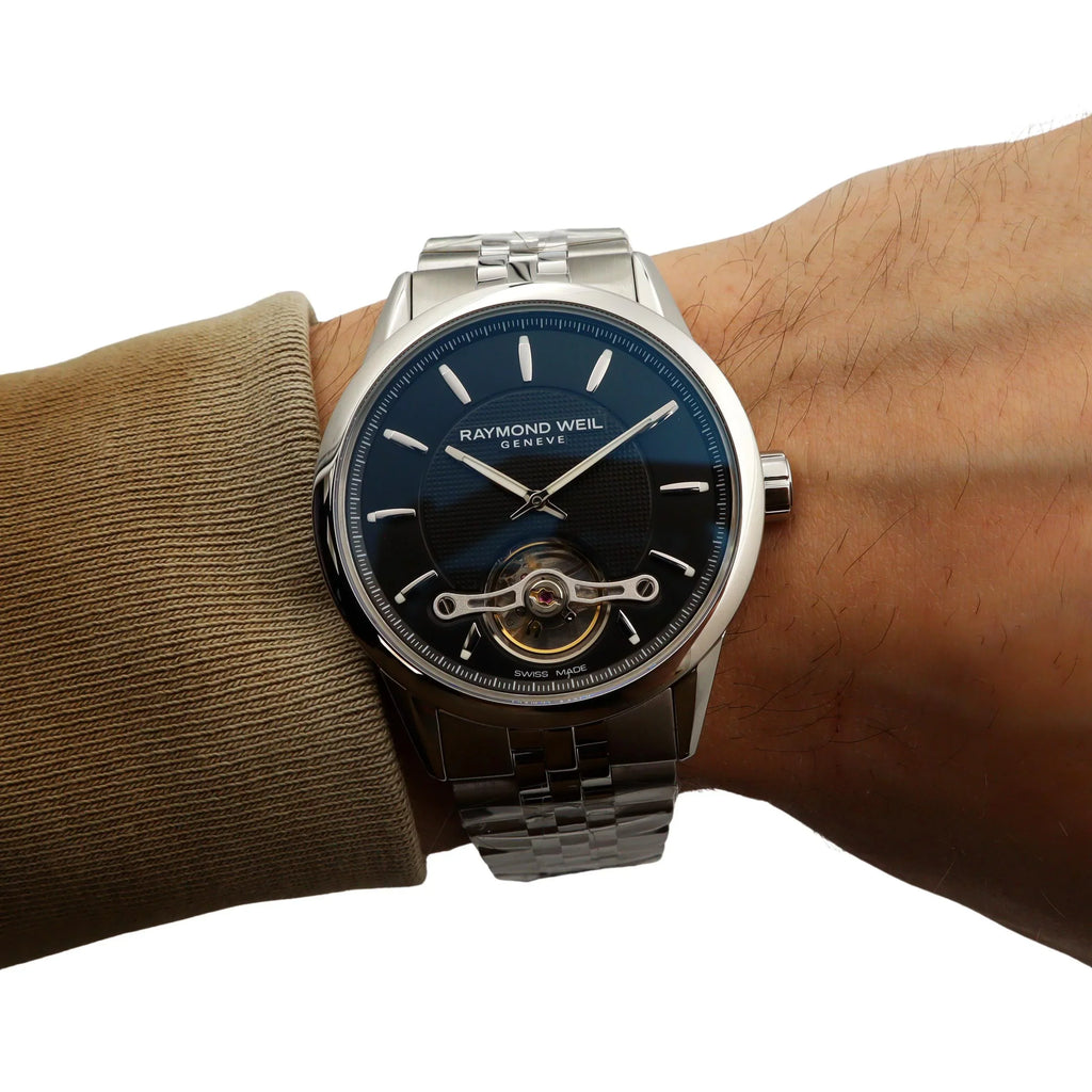 Raymond Weil Freelancer 42mm Steel Black Dial Automatic Mens Watch 2780-ST-20001