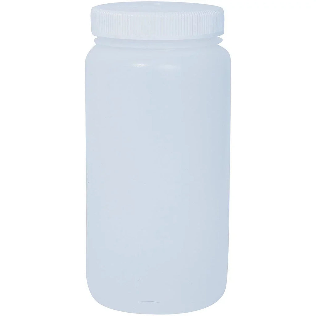 Nalgene LDPE Wide Mouth Round Bottle - 2 qt. - White
