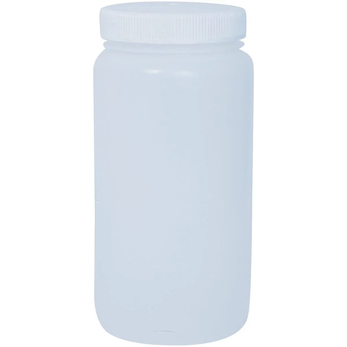 Nalgene LDPE Wide Mouth Round Bottle - 2 qt. - White