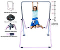 Progymnastics Gymnastics Bar, Jungle Gym Horizontal Bar Kip Bar, Junior Training, Monkey Bar Climbing Tower Pink