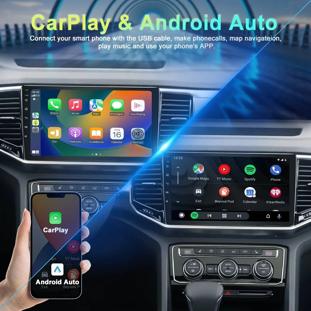 For Toyota RAV4 2013 2014 2015 2016 2017 Android 13 CarPlay Bluetooth 4+64GB  Car Stereo Radio GPS Navigation Player