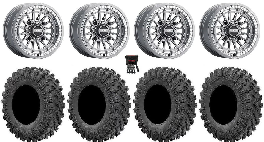 MetalFX Delta Bdlk CC 15" Wheels Gm 32" MotoRavage Tires Polaris RZR XP 1000 / PRO XP / Ranger XP 900/1000