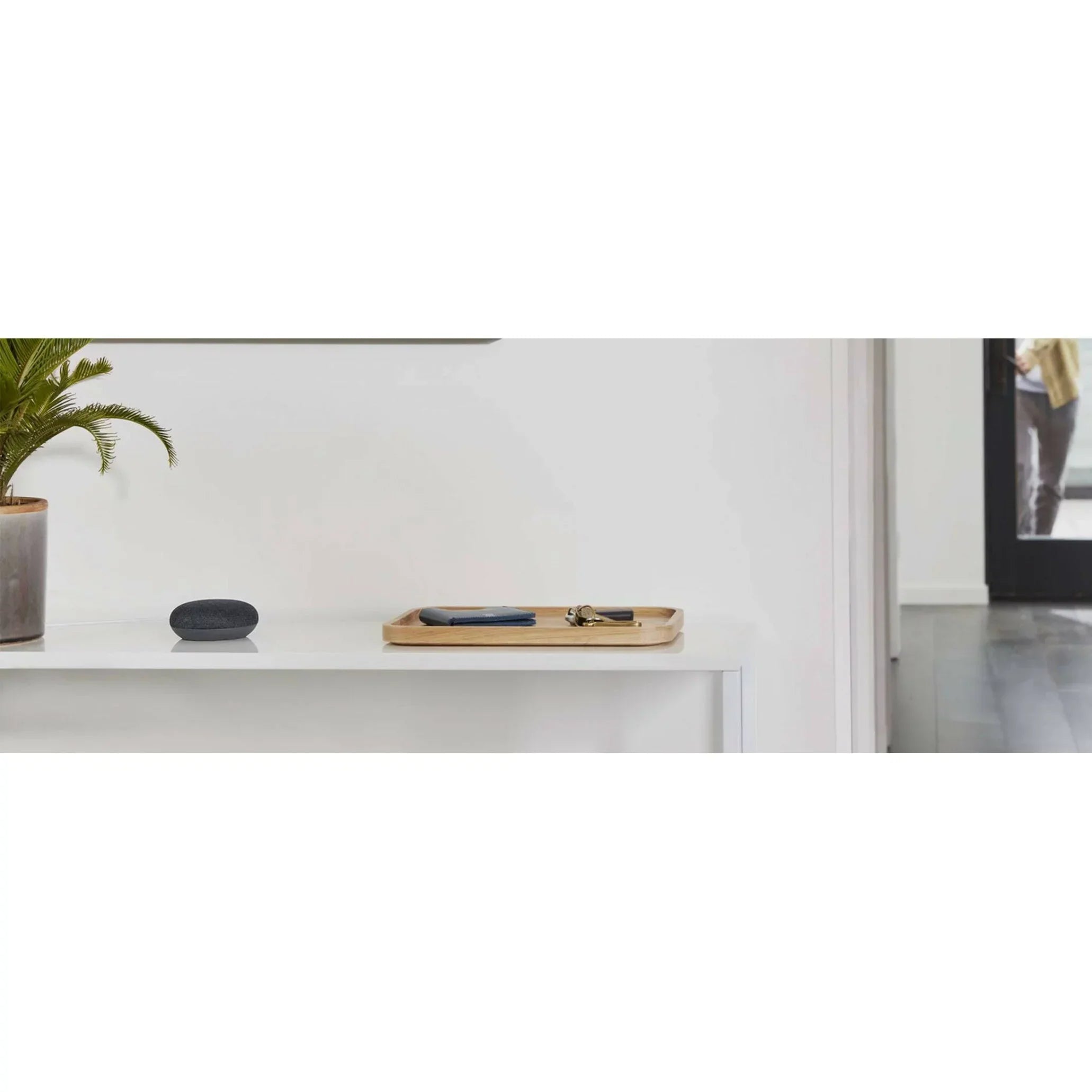 Google Home Mini Bluetooth Smart Speaker, Google Assistant Supported, Charcoal Black