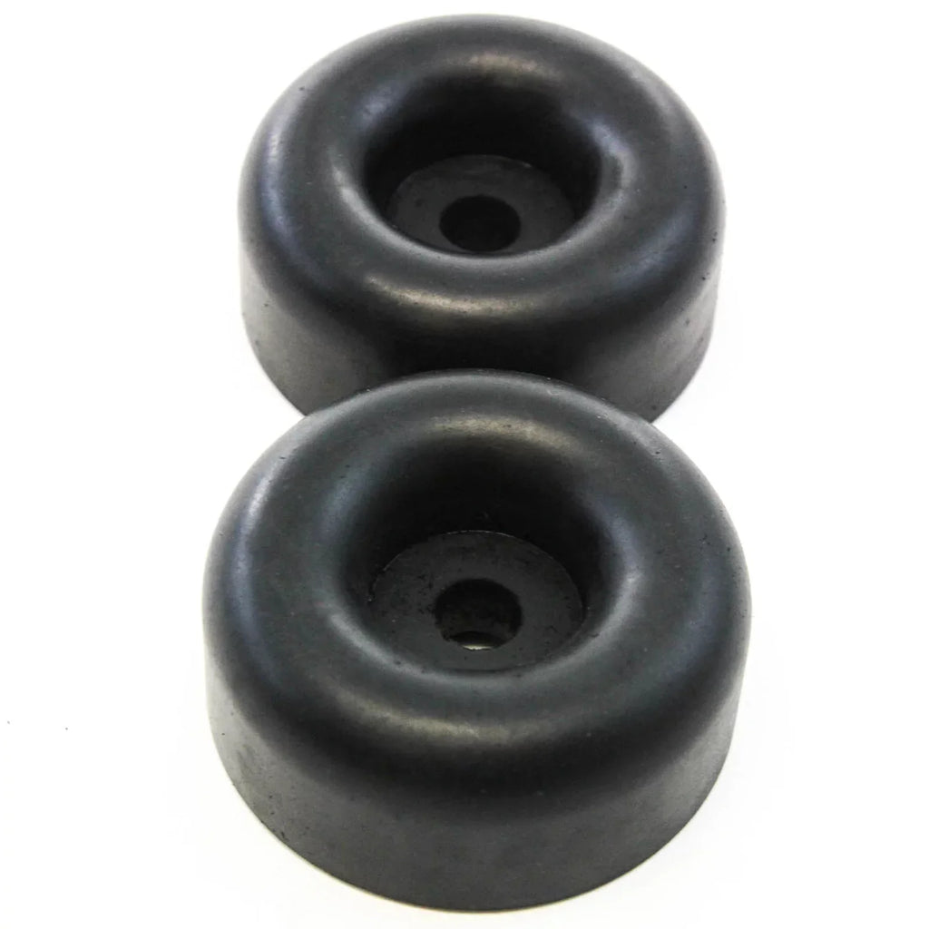 Red Hound Auto 24 Rubber Bumpers for Trailer Compatible with Ramp Door Truck 2.5 Inches Round Replacement Cargo Stop