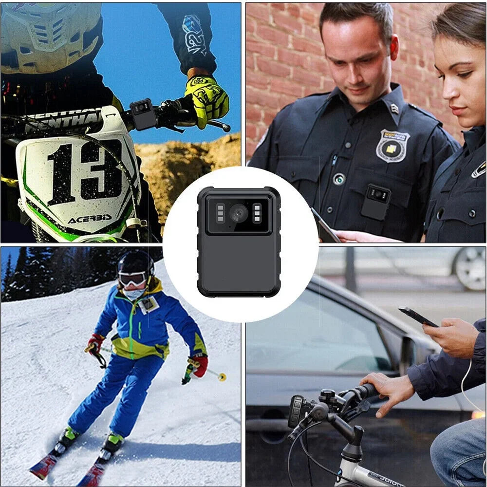 JahyShow Night Vision Body Camera - Mini Camcorder with 1080P Audio Video DVR and WiFi Connectivity