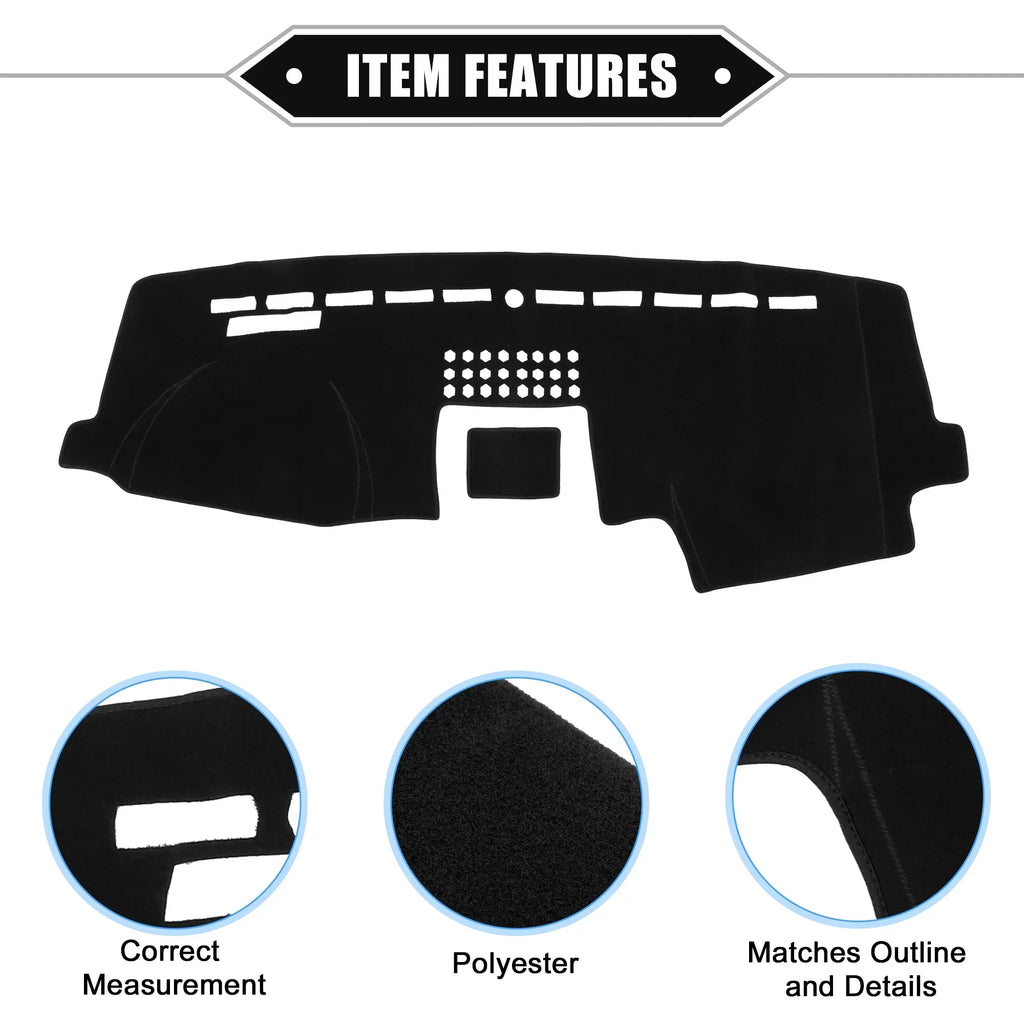 Unique Bargains Car Center Console Dashboard Cover Mat Compatible for Ford F150 2015-2020 Protective Polyester