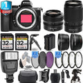 Nikon Z5 Mirrorless Camera with 50-250mm f/4.5-6.3 VR Lens + 24-50mm f/4-6.3 Lens + 4 PC Macro Set + 3 PC Filter Set + 64GB + Flash + Handbag