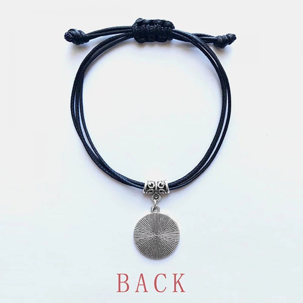 cup red white ice bracelet leather rope wristband black jewelry