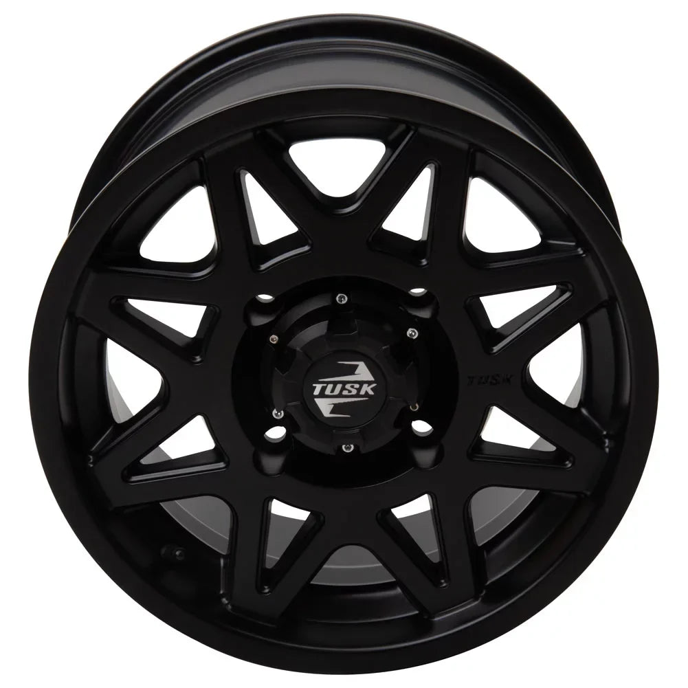 4/156 Tusk Tintic Wheel 14x7 4.0 + 3.0 Matte Black For Yamaha Wolverine RMAX 2 1000 Sport 2022