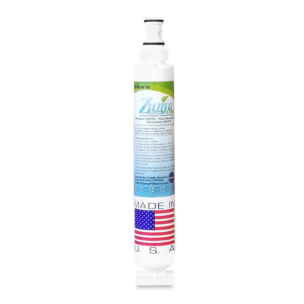 ZUMA Brand , Water and Ice Filter , Model # OPFW3-RF300 , Compatible with Whirlpool® 2301706 - 3574 - Made in U.S.A.