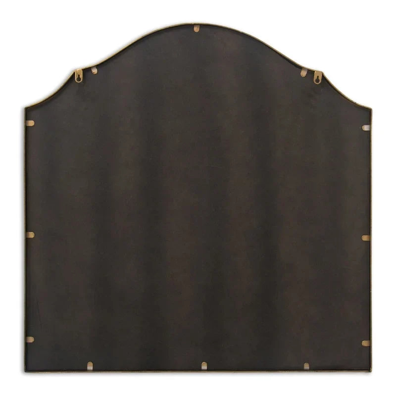 Lizette Gold Wide Arch Metal Farmhouse Wall Mirror