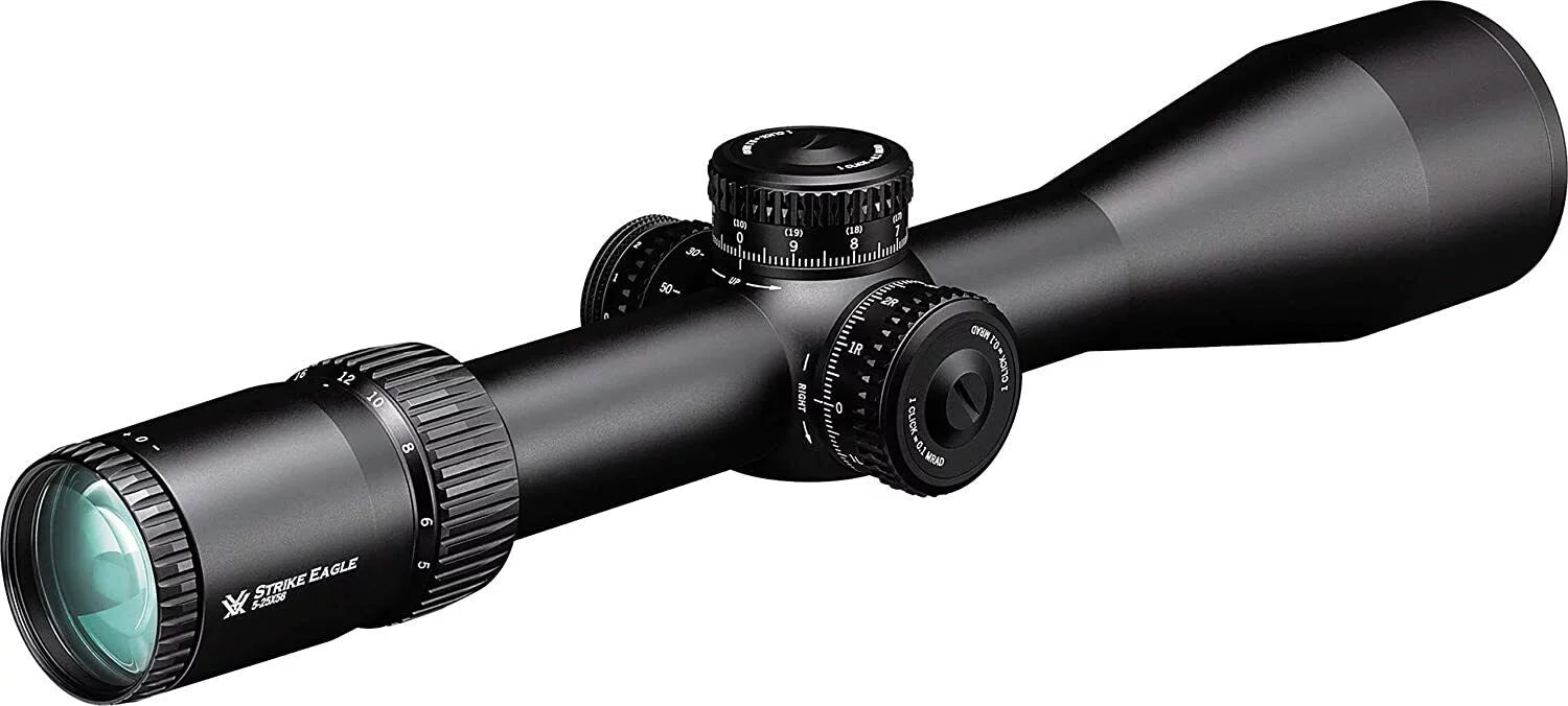 Vortex Optics Strike Eagle 5-25x 56 FFP EBR-7C (MRAD) Riflescope with Lens Cleaning Pen and Free Hat