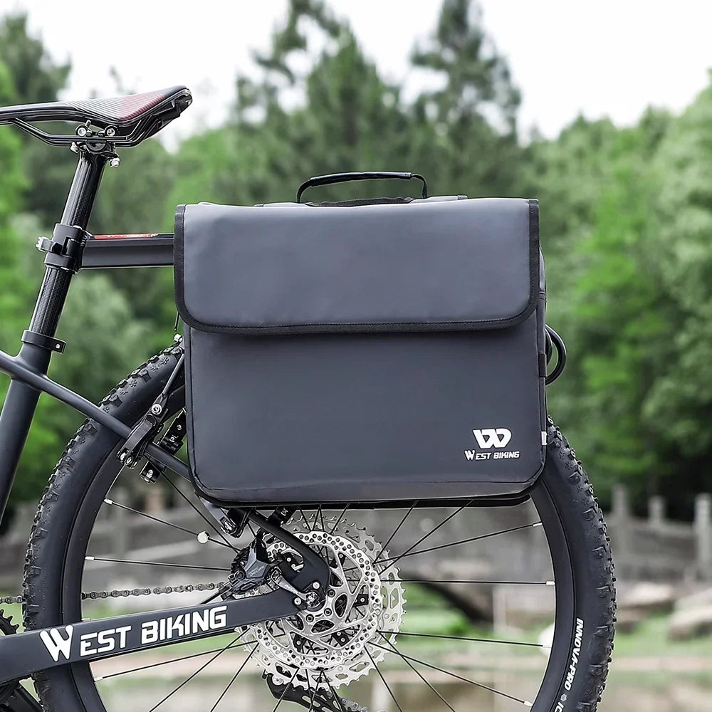 WEST BIKING Rear Seats Bag Large Capacity Carriers Rack Seats Trunk Bags Luggage Carriers Waterproof Cycling Bag