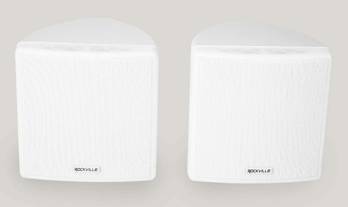 6-Zone Home Audio Receiver+(6) 3.5" White Cube+(2) JBL Pendant+Ceiling Speakers
