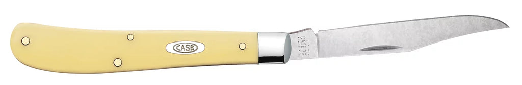 Case XX Slimline Trapper Clip Blade Smooth Yellow Synthetic Handle - 00031